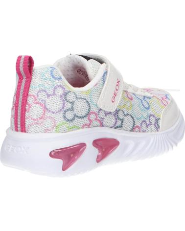 girl Trainers GEOX J45E9D 09LHH J ASSISTER  C0653 WHITE-MULTICOLOR