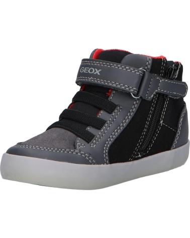 boy Mid boots GEOX B161NA 054AU B GISLI  C0062 DK GREY-BLACK