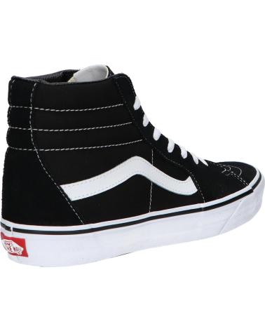 Woman and Man and girl and boy Trainers VANS OFF THE WALL VN000D5IB8C1 SK8-HI  BLACK-BLACK-WHI