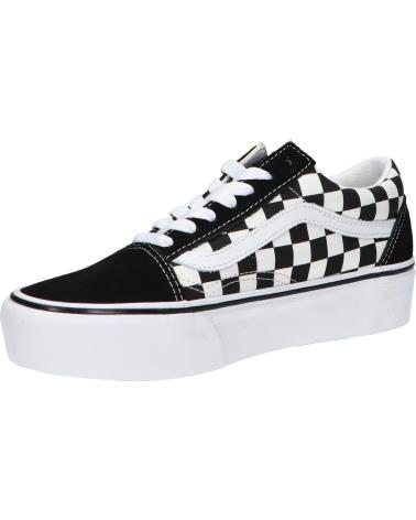 Woman and girl and boy Trainers VANS OFF THE WALL VN0A3B3UHRK1 OLD SKOOL PLATFORM  BLACK-TR WHITE