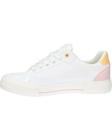 Woman and girl Trainers KAPPA 381P8FW MIA JUNIOR LACE  A09 WHITE-PINK LT-YELLOW VANILLA