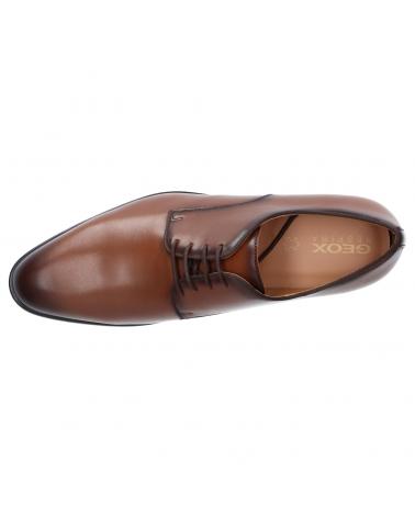 Man shoes GEOX U029GC 00043 U IACOPO  C6026 DK COGNAC