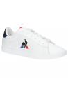 Woman and girl and boy sports shoes LE COQ SPORTIF 2210145 COURTSET GS  OPTICAL WHITE