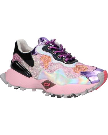 Woman Trainers EXE 134-18  LEATHER PURPLE PINK