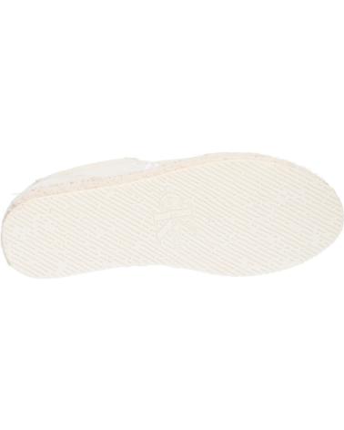 Zapatillas deporte CALVIN KLEIN  de Mujer YW0YW01437 ESPADRILLE  0F9 CREAMY WHITE-BRIGHT WHITE
