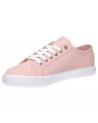 Woman Trainers CALVIN KLEIN YW0YW00482TFT VULCANIZED ESSENTIAL  TFT PALE CONCH SHELL