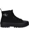 Woman Mid boots CALVIN KLEIN YW0YW01519 LUGGED HYBRID  0GT TRIPLE BLACK