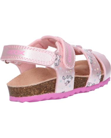 Sandalen GEOX  für Mädchen B252RA 000NF B CHALKI  C0808 LT PINK-FUCHSIA