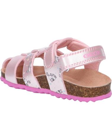 Sandalen GEOX  für Mädchen B252RA 000NF B CHALKI  C0808 LT PINK-FUCHSIA