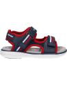 Sandalias GEOX  de Niño J25DRA 0BC14 J MARATEA  C0735 NAVY-RED