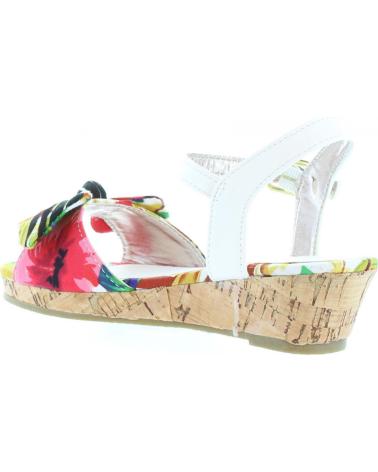 Sandalen Flower Girl  für Mädchen 340093-B4600  MULTI RED-WHITE