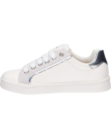 girl Trainers GEOX J024MG 05422 J DJROCK  C0007 WHITE-SILVER