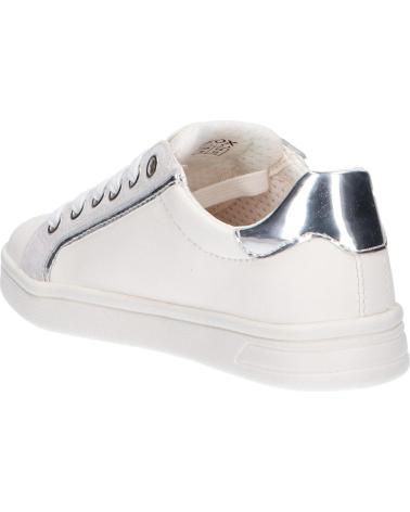 girl Trainers GEOX J024MG 05422 J DJROCK  C0007 WHITE-SILVER