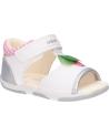 Sandali eleganti da ragazza GEOX  per  B020YB 054AJ B SANDAL TAPUZ  C0007 WHITE-SILVER