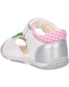 Sandali eleganti da ragazza GEOX  per  B020YB 054AJ B SANDAL TAPUZ  C0007 WHITE-SILVER