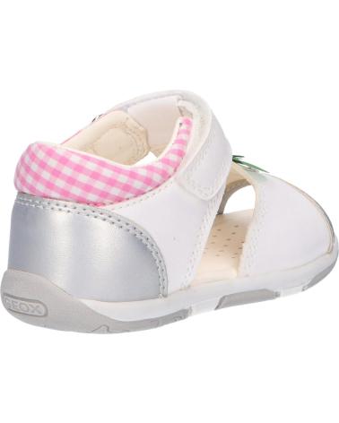 Sandali eleganti da ragazza GEOX  per  B020YB 054AJ B SANDAL TAPUZ  C0007 WHITE-SILVER