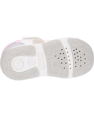 Sandali eleganti da ragazza GEOX  per  B020YB 054AJ B SANDAL TAPUZ  C0007 WHITE-SILVER