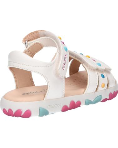 girl Sandals GEOX J158ZC 000BC J SANDAL HAITI  C1000 WHITE