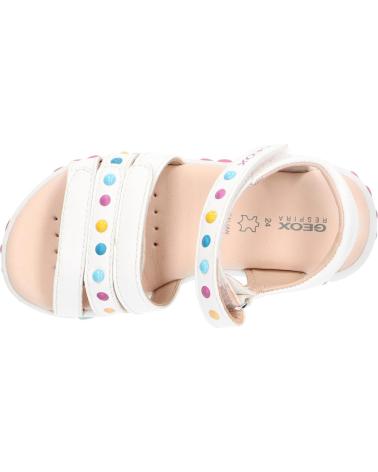 girl Sandals GEOX J158ZC 000BC J SANDAL HAITI  C1000 WHITE