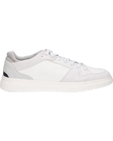 Man Trainers GEOX U35B3A 02210 U MEREDIANO  C1209 OFF WHITE-WHITE