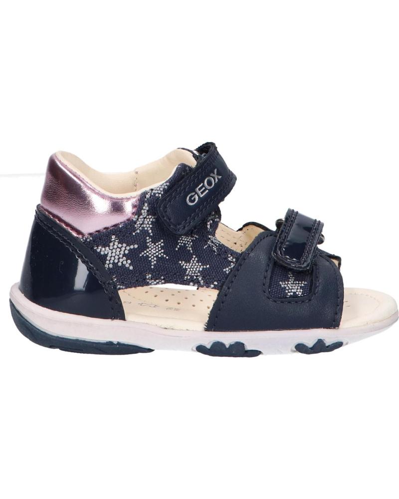 girl Sandals GEOX B0238A 01002 B SANDAL NICELY  C0694 NAVY-PINK