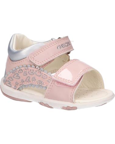 girl Sandals GEOX B1538A 010AJ B SANDAL NICELY  C0514 PINK-SILVER