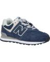 girl and boy sports shoes NEW BALANCE PC574EVN  NAVY