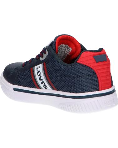 girl and boy Trainers LEVIS VFUT0062T FUTURE X MINI  0290 NAVY RED
