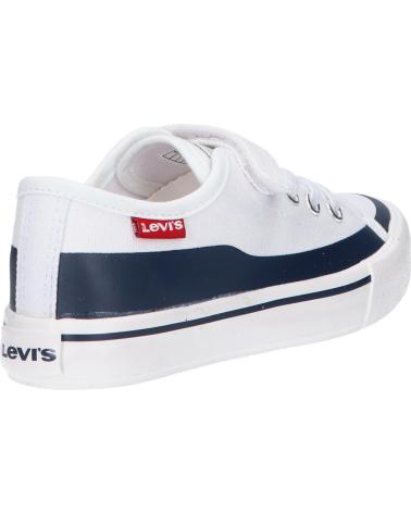 girl and boy Trainers LEVIS VORI0100T SQUARE  0122 WHT NAVY