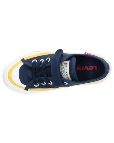 Woman and girl and boy Trainers LEVIS VORI0100T SQUARE  0923 NAVY YELLOW