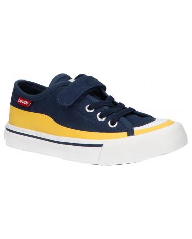 girl and boy Trainers LEVIS VORI0100T SQUARE  0923 NAVY YELLOW
