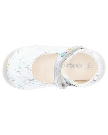 Chaussures KICKERS  pour Fille 894570-10 SOBABY  3 BLANC ROSE POIS