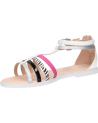 Woman and girl Sandals GEOX J7235D 054AJ JKARLY  C0333 WHT-SILVER-BLACK