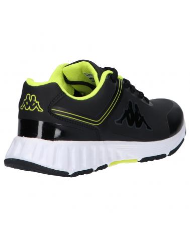 Woman and girl and boy Zapatillas deporte KAPPA 3117L6W FASTER PU LACE  A0Q BLACK-GREEN LIME