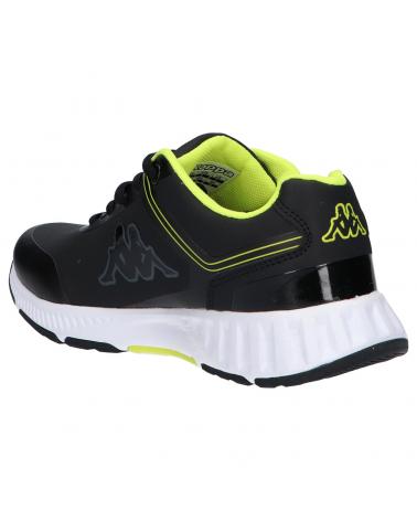 Woman and girl and boy Zapatillas deporte KAPPA 3117L6W FASTER PU LACE  A0Q BLACK-GREEN LIME