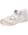 Chaussures KICKERS  pour Fille 895234-10 SUSHY  3 BLANC ROSE POIS