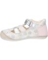 Zapatos KICKERS  de Niña 895234-10 SUSHY  3 BLANC ROSE POIS