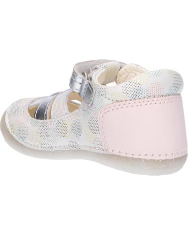Schuhe KICKERS  für Mädchen 895234-10 SUSHY  3 BLANC ROSE POIS