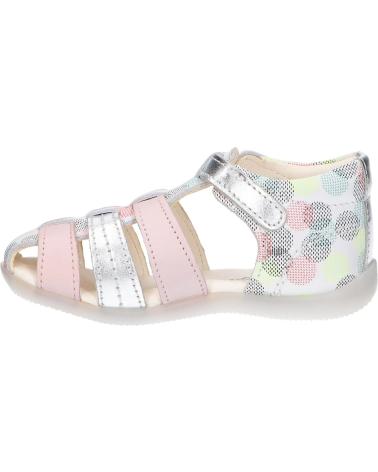 Sandali KICKERS  per Bambina 860633-10 BIGFLY-2  3 BLANC ROSE POIS