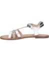 Woman and girl Sandals KICKERS 895210-30 DIAMANTO  33 BLANC ARGENT IM