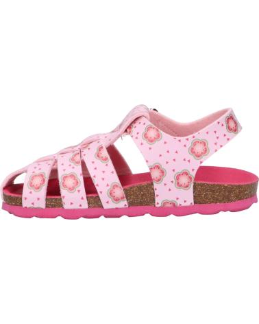 girl Sandals KICKERS 860995-10 SUMMERTAN  133 ROSE CLAIR FLOW