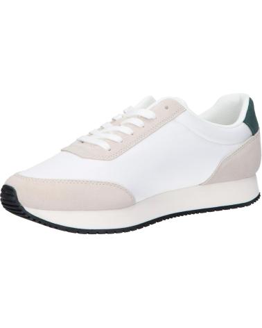 Sneaker CALVIN KLEIN  für Herren YM0YM01119 RETRO RUNNER ICONIC  02X B WHITE-CK BLACK-GREEN