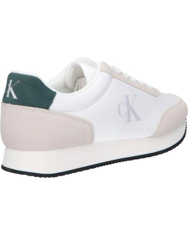 Deportivas CALVIN KLEIN  de Hombre YM0YM01119 RETRO RUNNER ICONIC  02X B WHITE-CK BLACK-GREEN