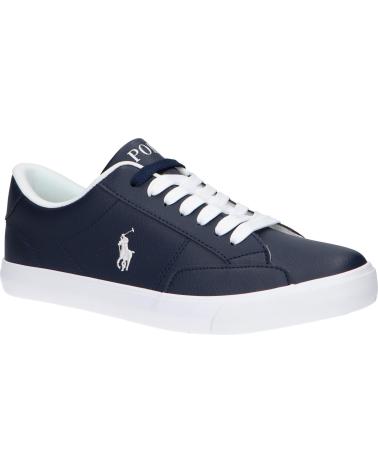  Casual sneakers for women POLO RALPH LAUREN RF103430 THERON V  NAVY SMOOTH-CREAM