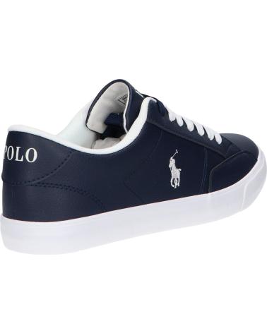  Casual sneakers for women POLO RALPH LAUREN RF103430 THERON V  NAVY SMOOTH-CREAM