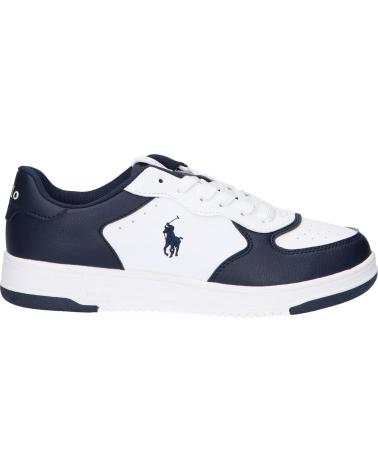 Deportivas POLO RALPH LAUREN  de Mujer RL01247100 MASTERS COURT  WHITE-TUMBLED-NAVY