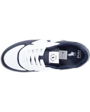 Deportivas POLO RALPH LAUREN  de Mujer RL01247100 MASTERS COURT  WHITE-TUMBLED-NAVY