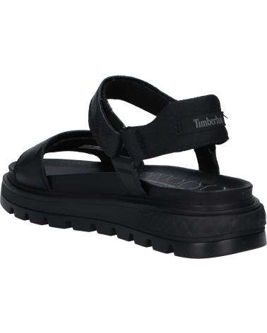 Woman Sandals TIMBERLAND A2F2J RAY CITYANKLE STRAP  BLACK FULL-GRAIN