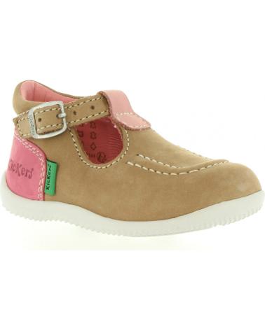 Schuhe KICKERS  für Mädchen und Junge 218126-10 BONBEK  113 BEIGE ROSE