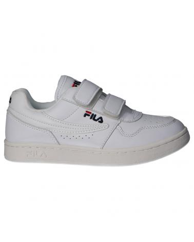 girl and boy sports shoes FILA FFK0043 13037 ARCADE VEL  WHITE NAVY